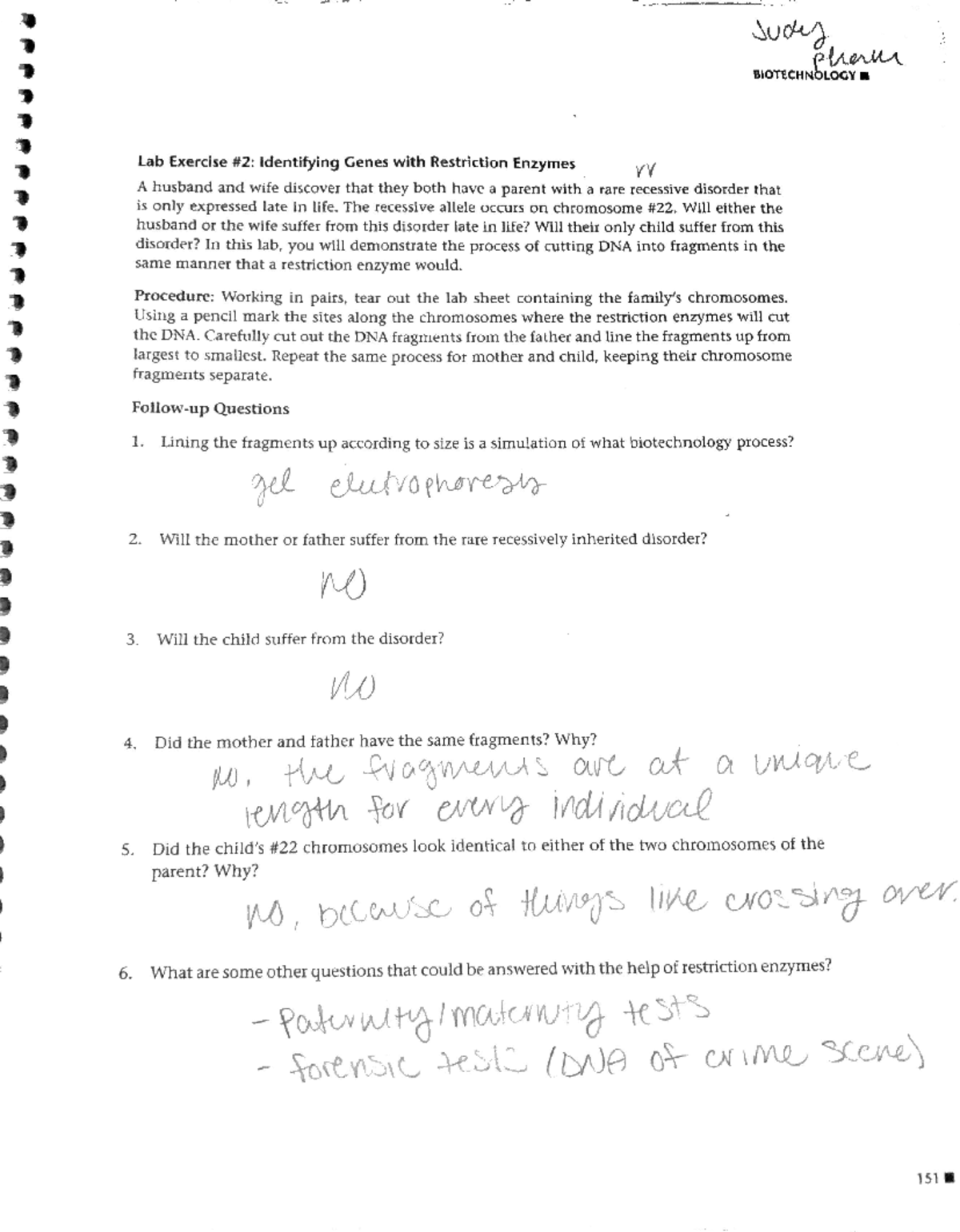 Bio lab - Gene mutations/genes with restriction enzymes lab/worksheets ...