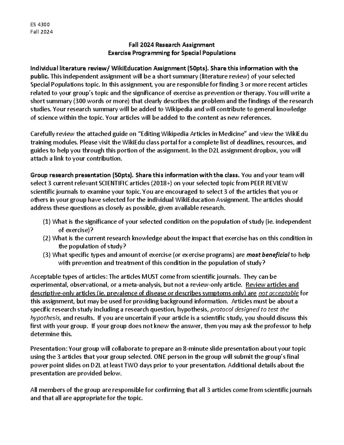 4300 research assignment FA24 - Fall 2024 Fall 2024 Research Assignment ...