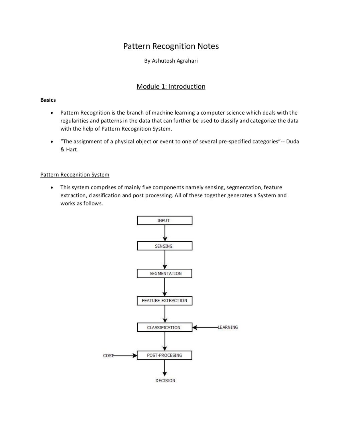 Btech pattern recognition notes 1 12 - General Organic Chemistry - Studocu