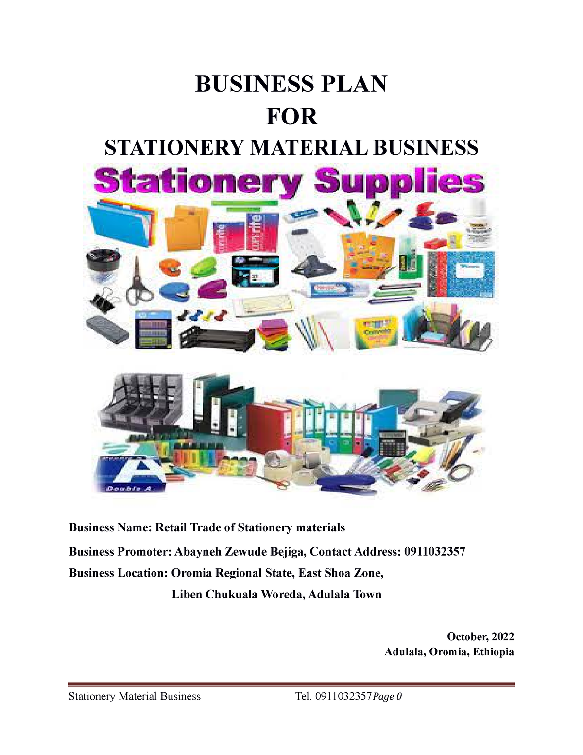 business plan for stationery company pdf