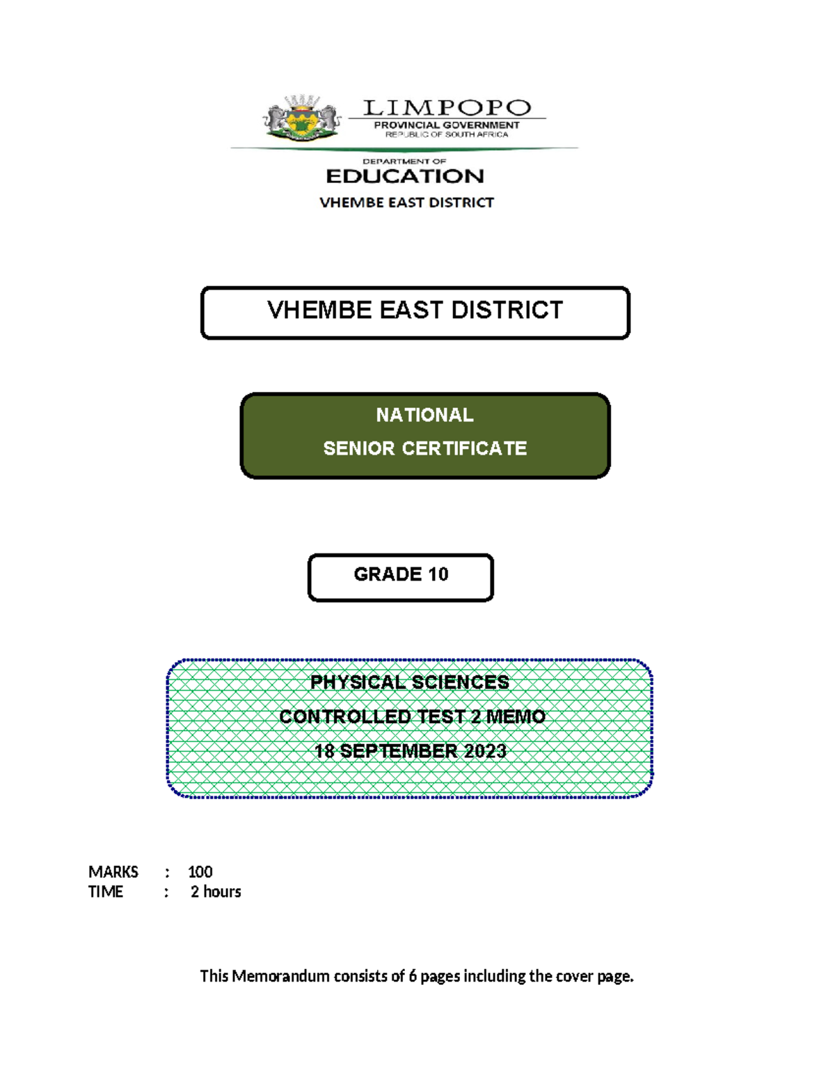 vhembe east district mathematics grade 10 assignment