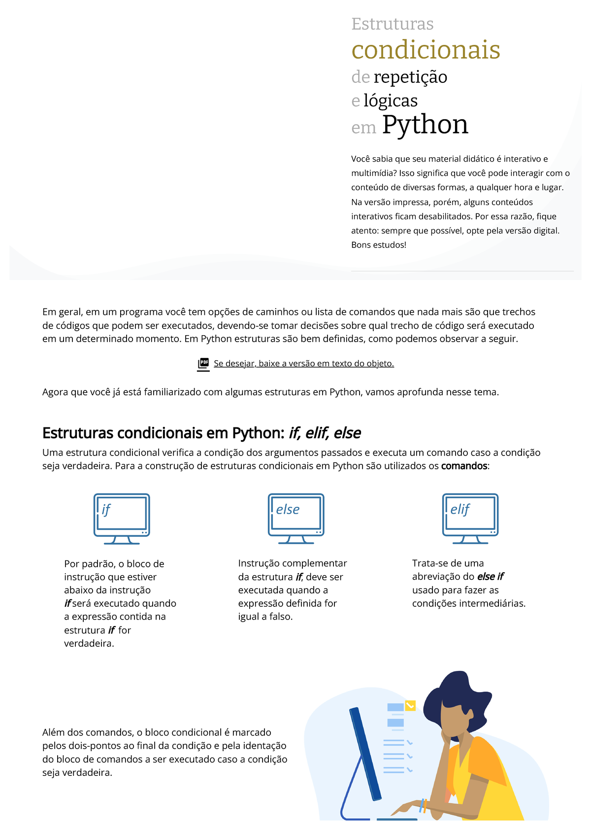 Material de estudo - Se desejar, baixe a versão em texto do objeto ...