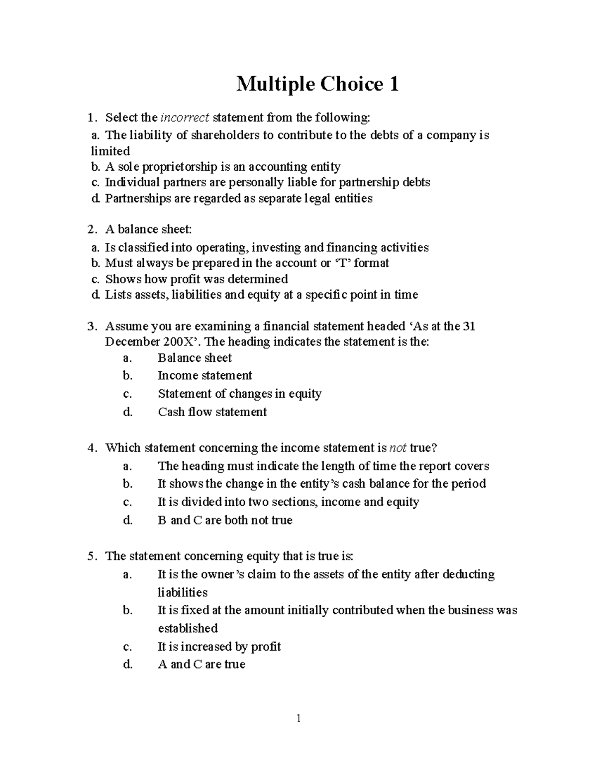 MCQ Anh Văn - fnankergjoier - Multiple Choice 1 Select the incorrect ...