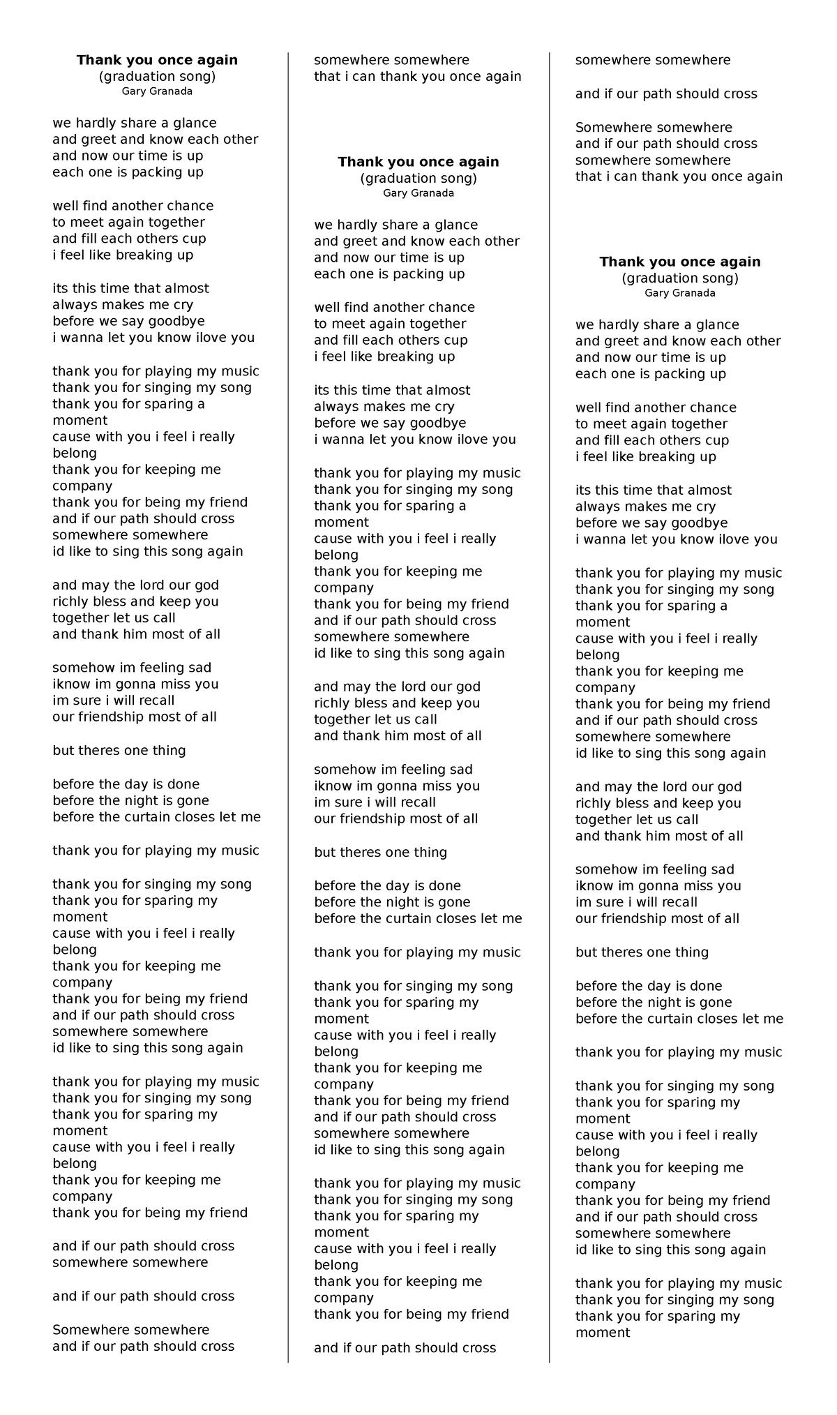 graduation-song-lyrics-senior-high-school-thank-you-once-again