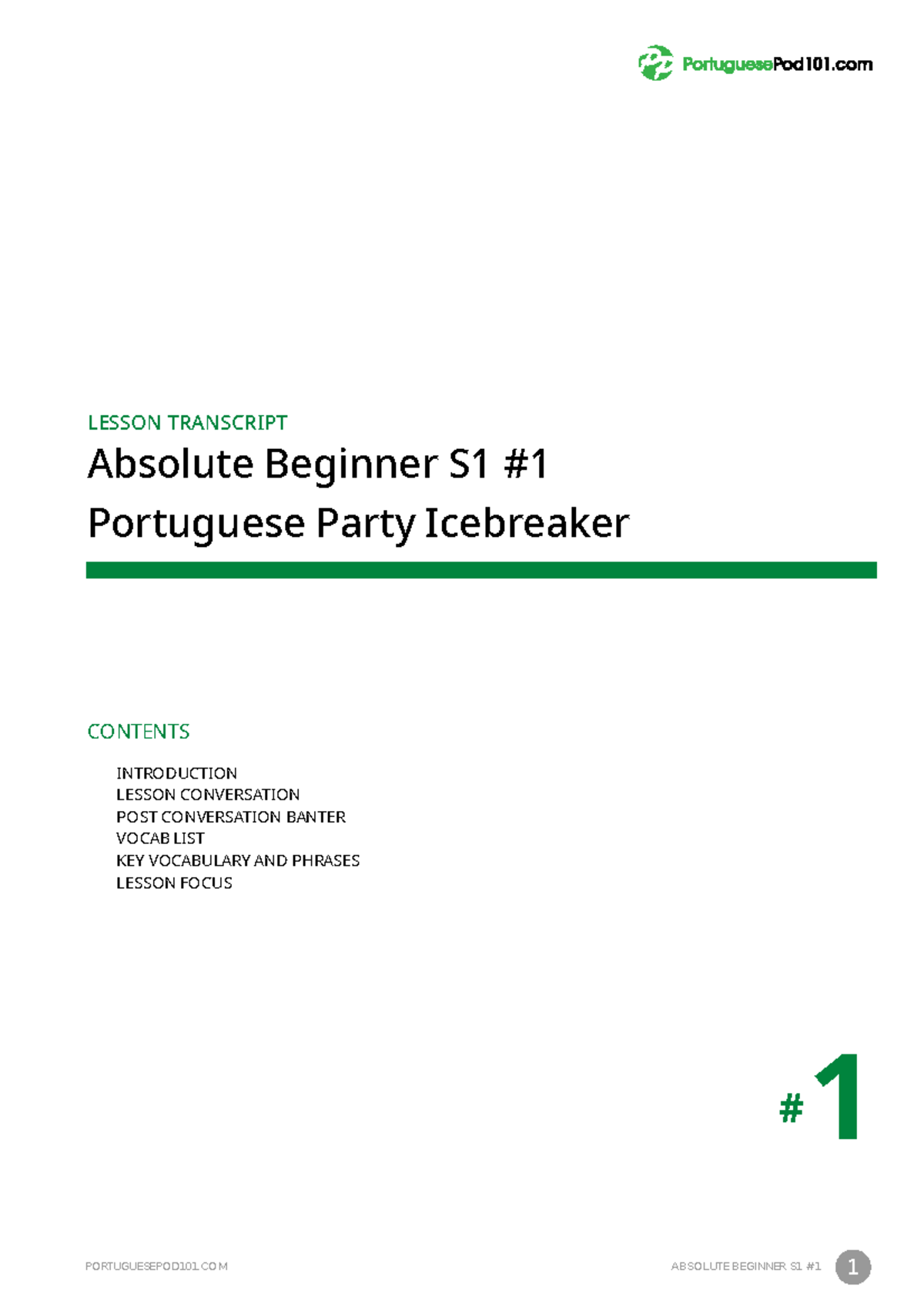 ABS S1L1 071310 porpod 101 recordingscript - LESSON TRANSCRIPT Absolute ...