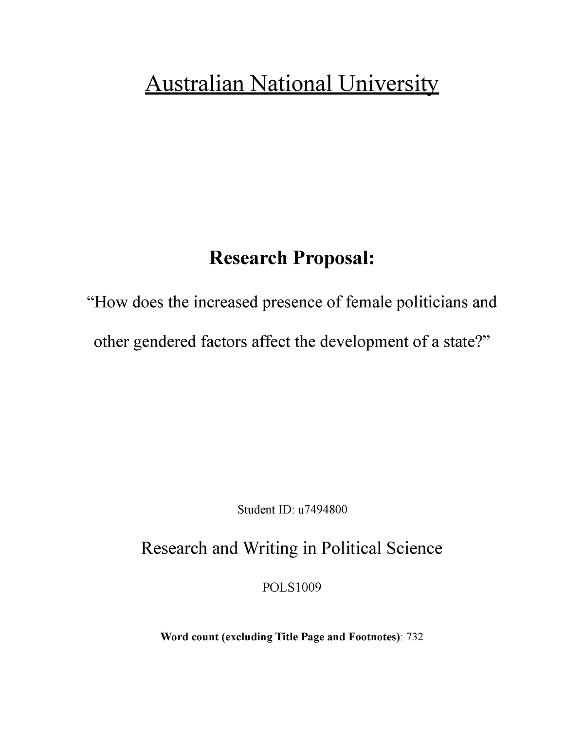political science research proposal
