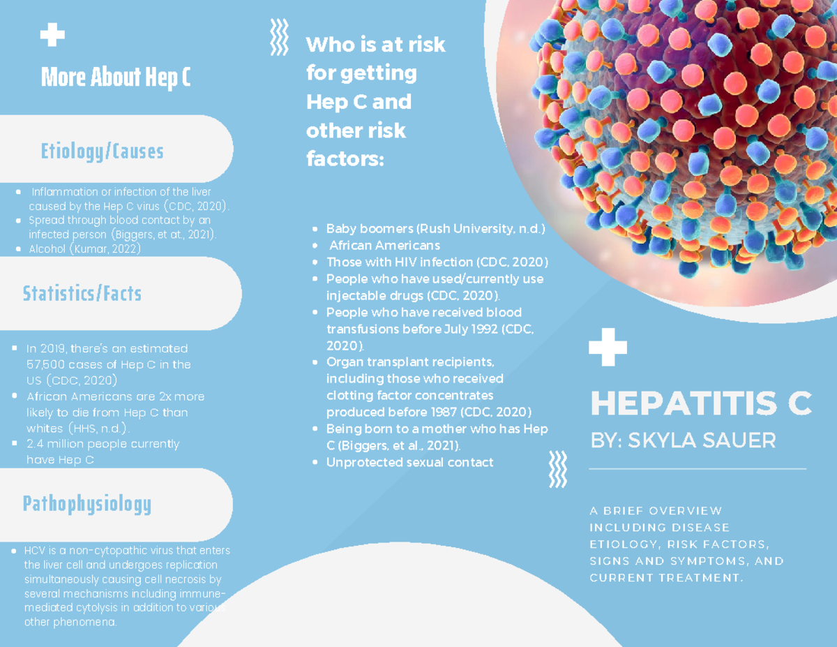 Brouchure Hep C - Hep C brochure - HEPATITIS C BY: SKYLA SAUER A B R I ...