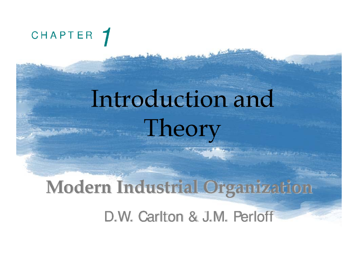 Ch-1 Introduction and Theory - C H A P T E R Modern Industrial ...