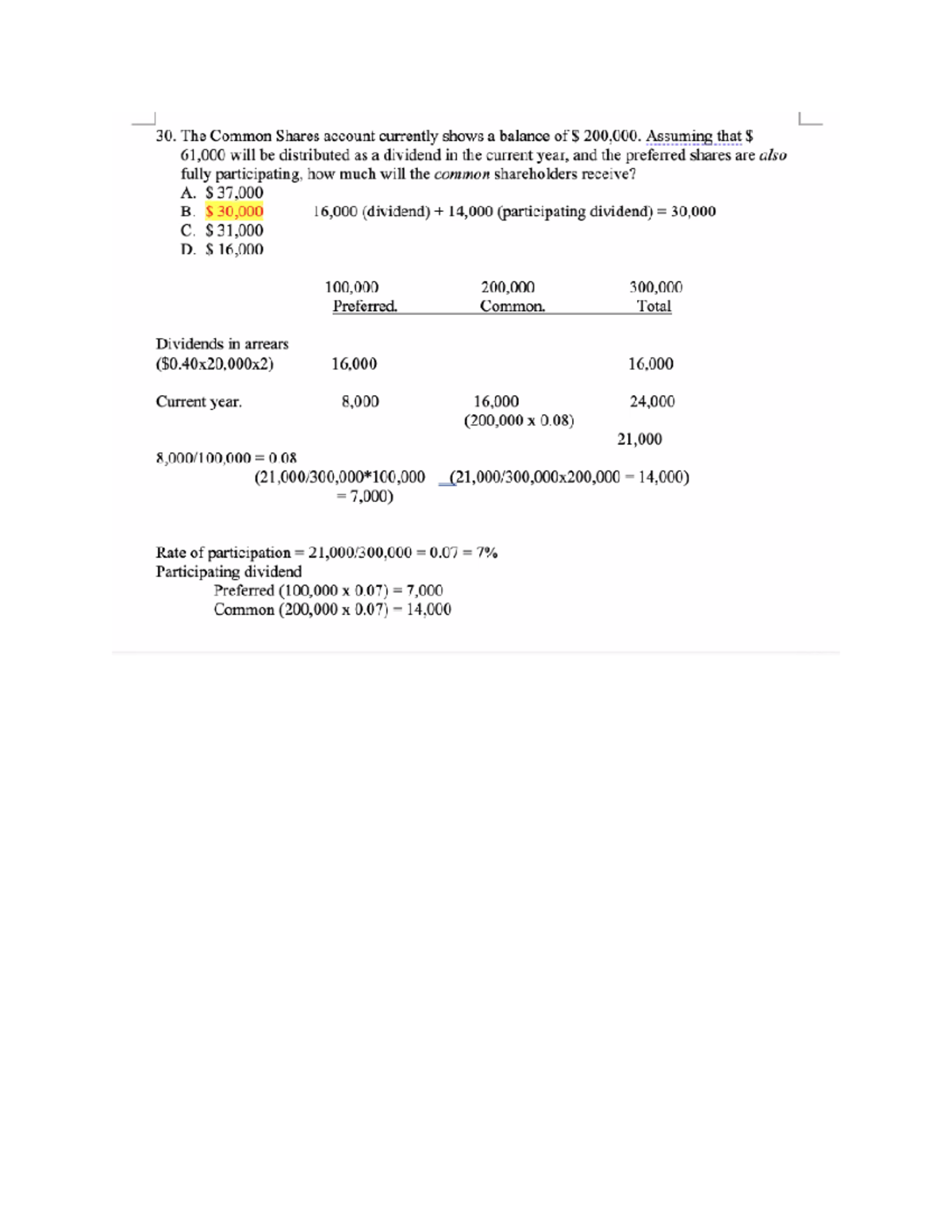 Problem Set CH 15 ans - accoutning part c - ACC 433 - Studocu
