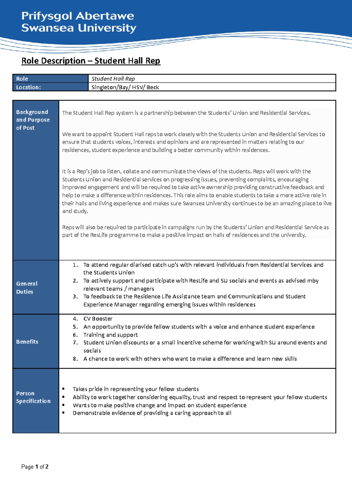 ENG Student-Hall-Rep-Role-Description - Role Description – Student Hall ...