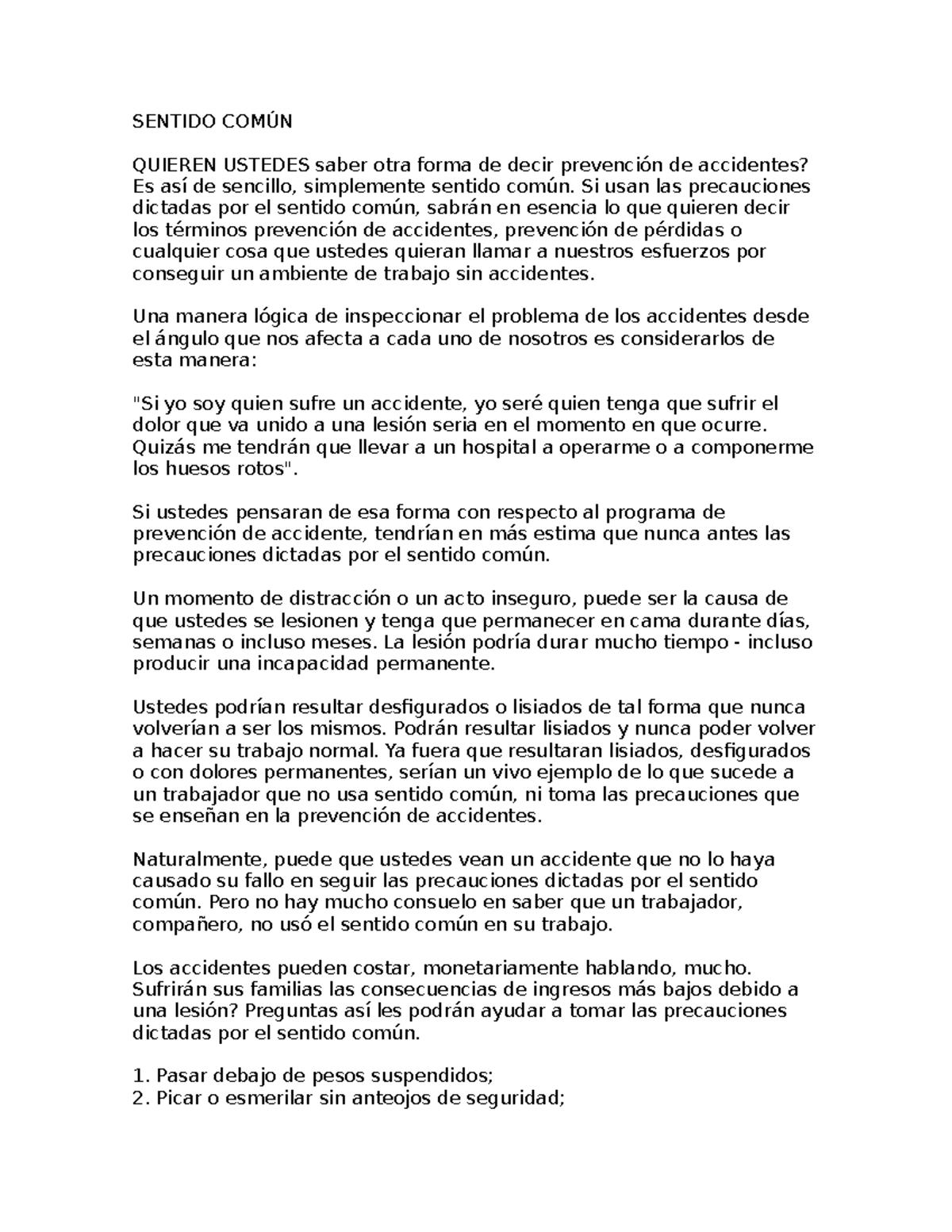 Sentido común - OPOUU - SENTIDO COMÚN QUIEREN USTEDES saber otra forma ...