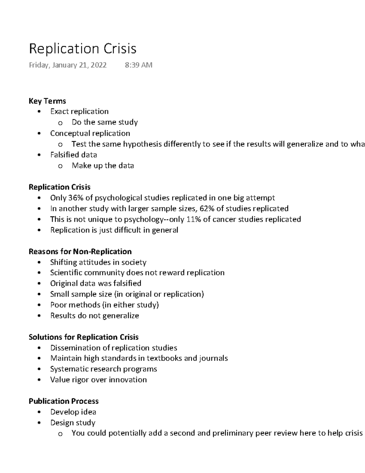 The Replication Crisis:  It'S All About Descriptive Research - c0tr6v5