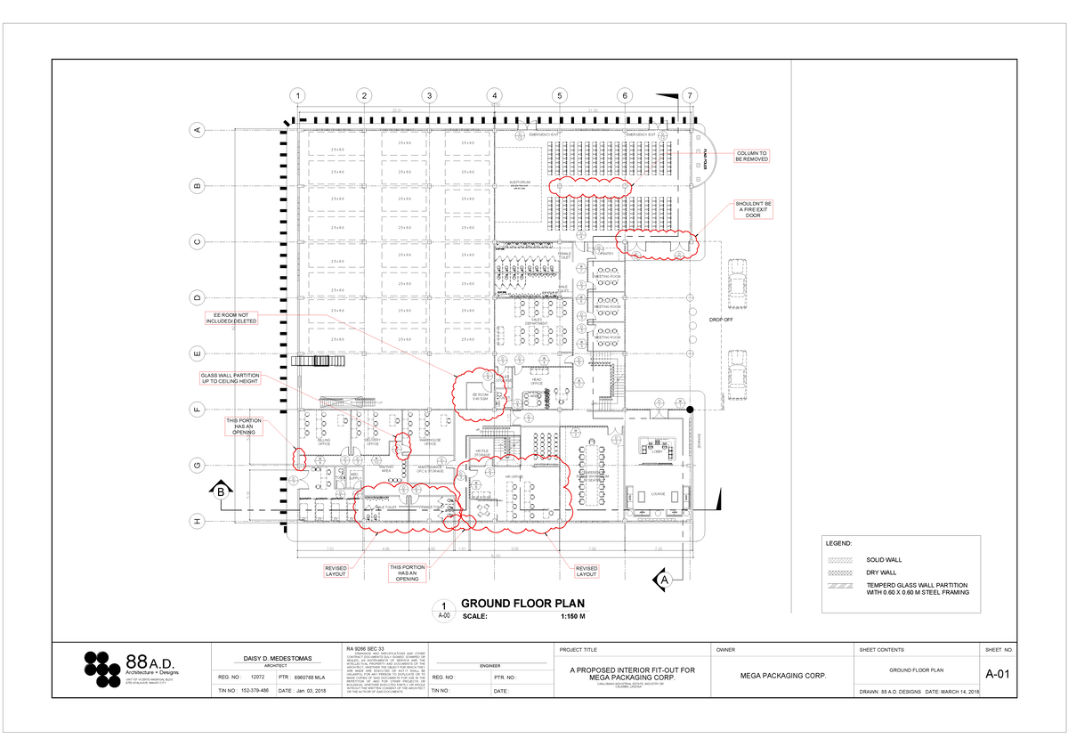 FOR Revision 1 - Floorplan submission - LEGEND: WITH 0 X 0 M STEEL ...