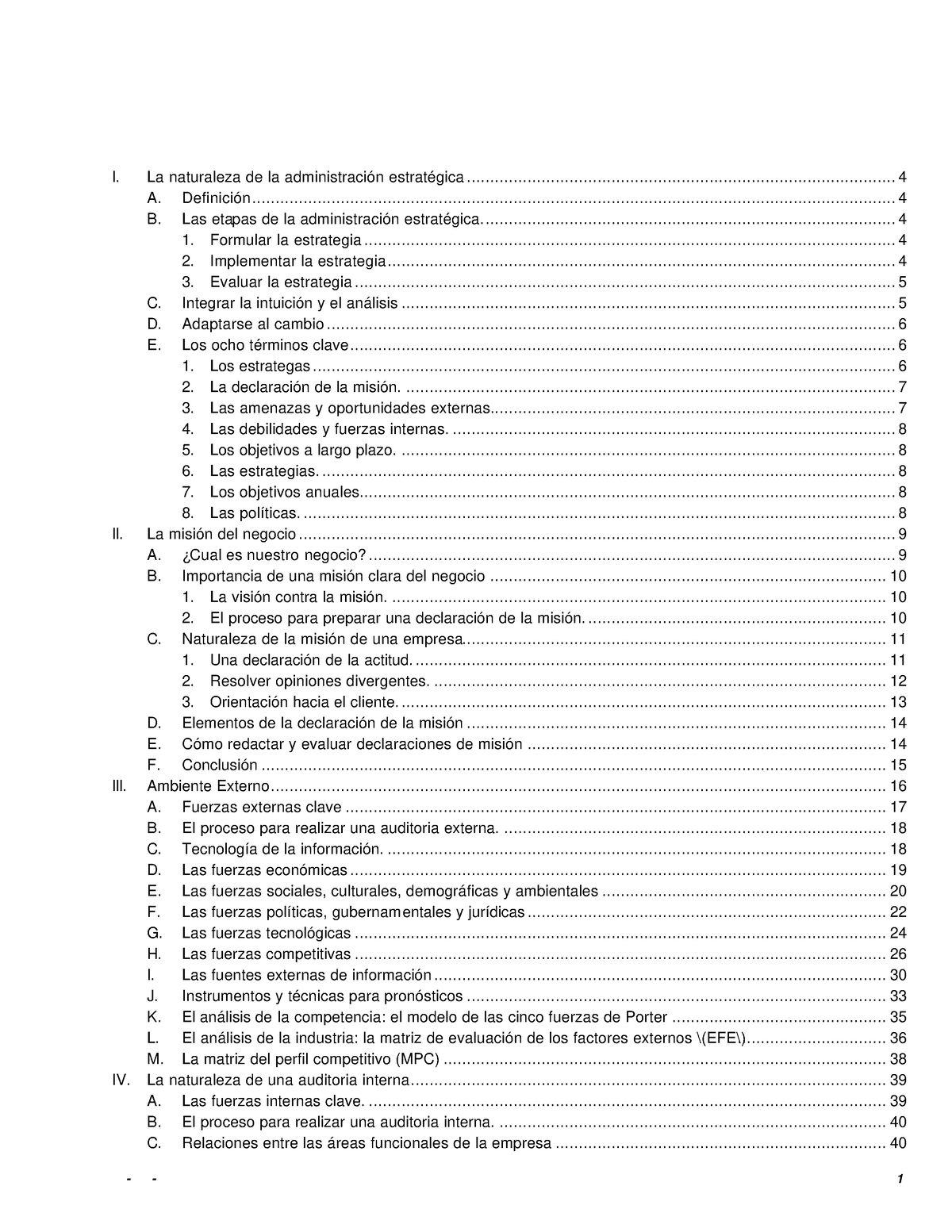 Libro De Administracion Estrategica Michael Porter I La Naturaleza De La Administración 8143