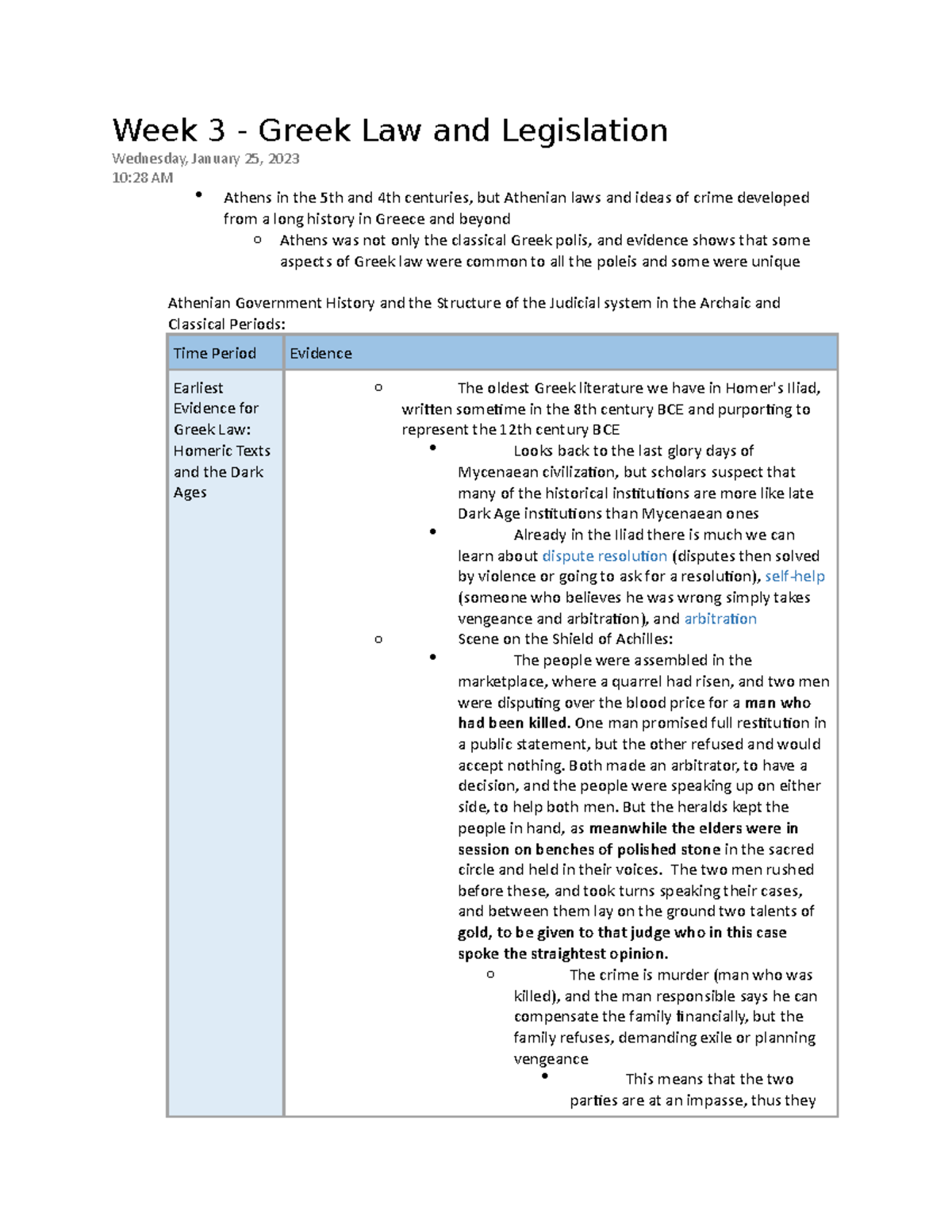 Week+3+2301 - Week+3+2301 - Week 3 - Greek Law and Legislation ...