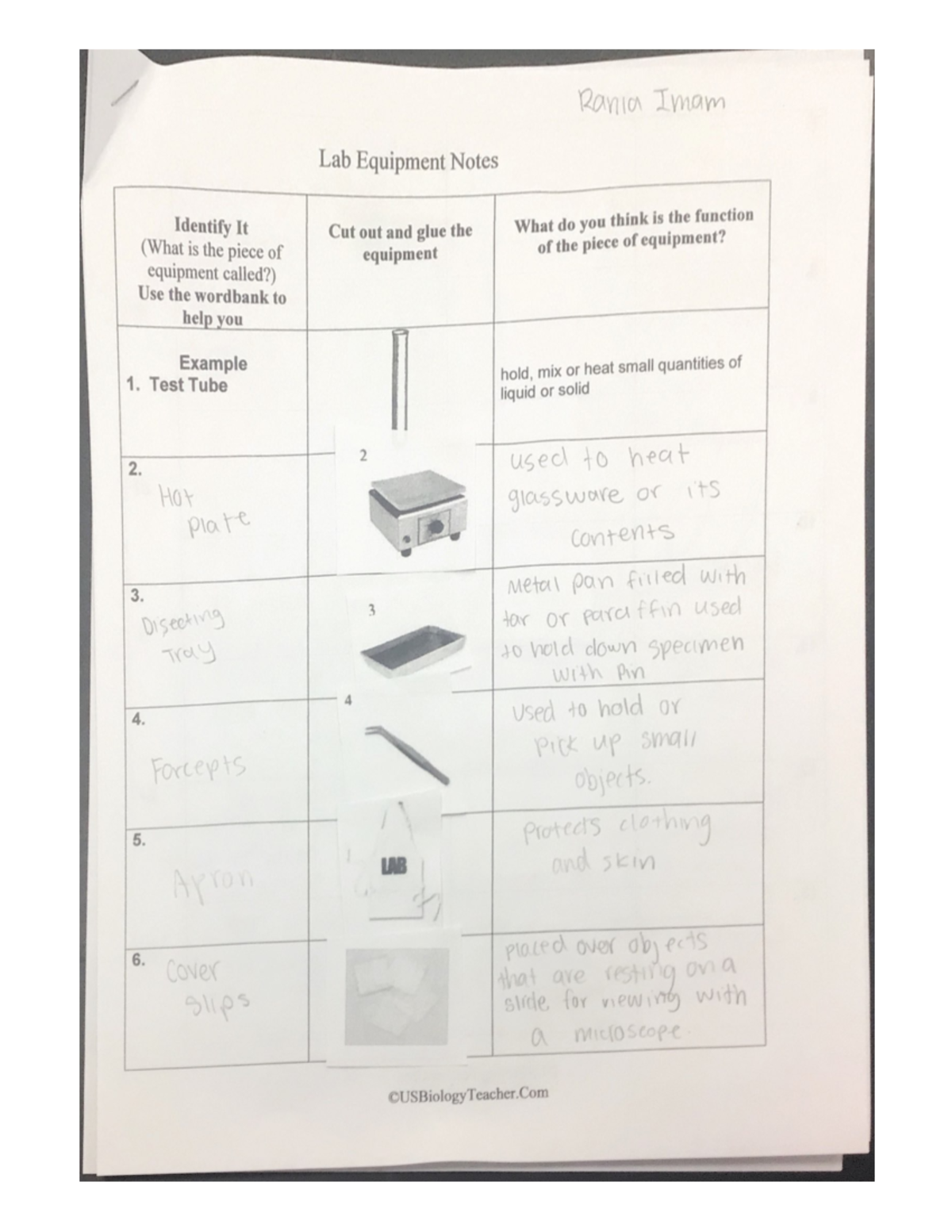 Lab Equipment Notes Helpful SLS 0391 Studocu