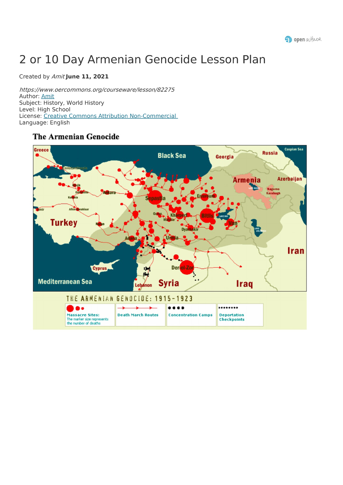 2 Or 10 Day Armenian Genocide Lesson Plan The Ten Day Lesson Includes   Thumb 1200 1698 