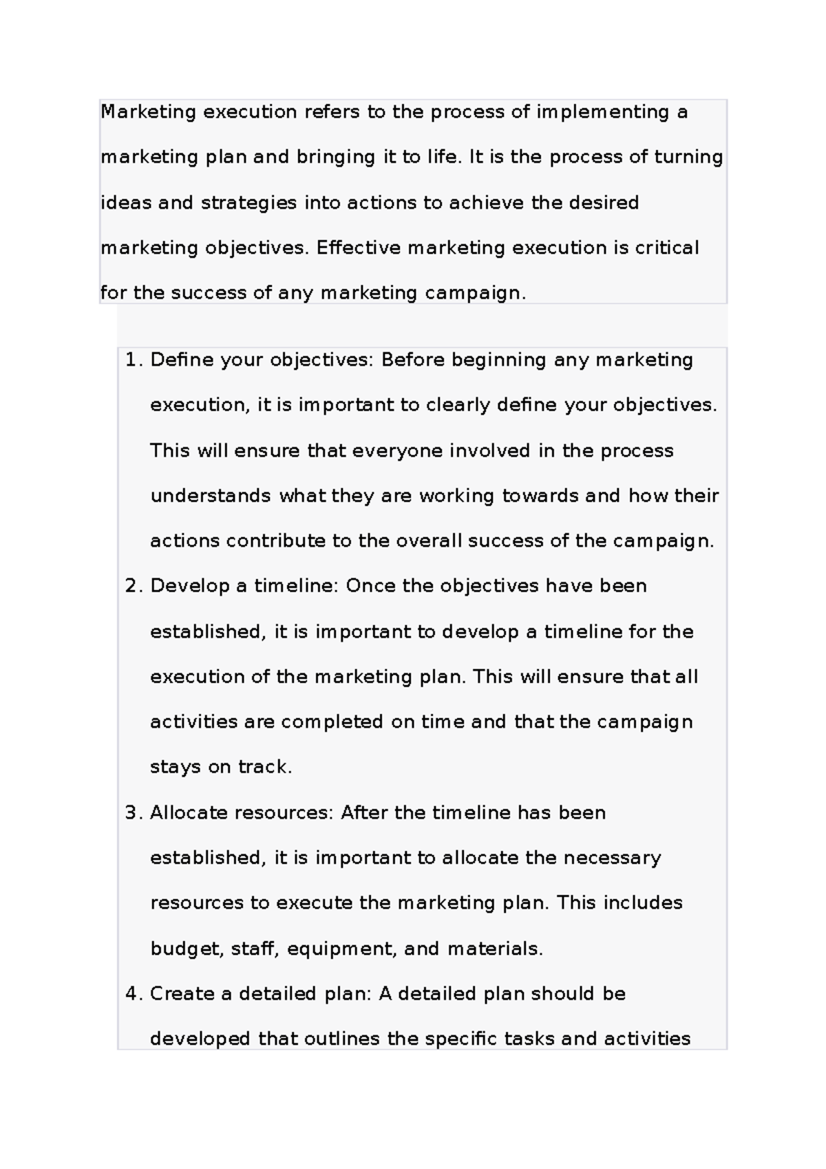 Marketing execution - ... - Marketing execution refers to the process ...