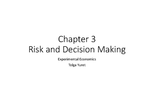 Chapter 7 - Decision making under risk and uncertainty - Mathematical ...