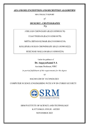 Assignment cryptography 2 - Studocu