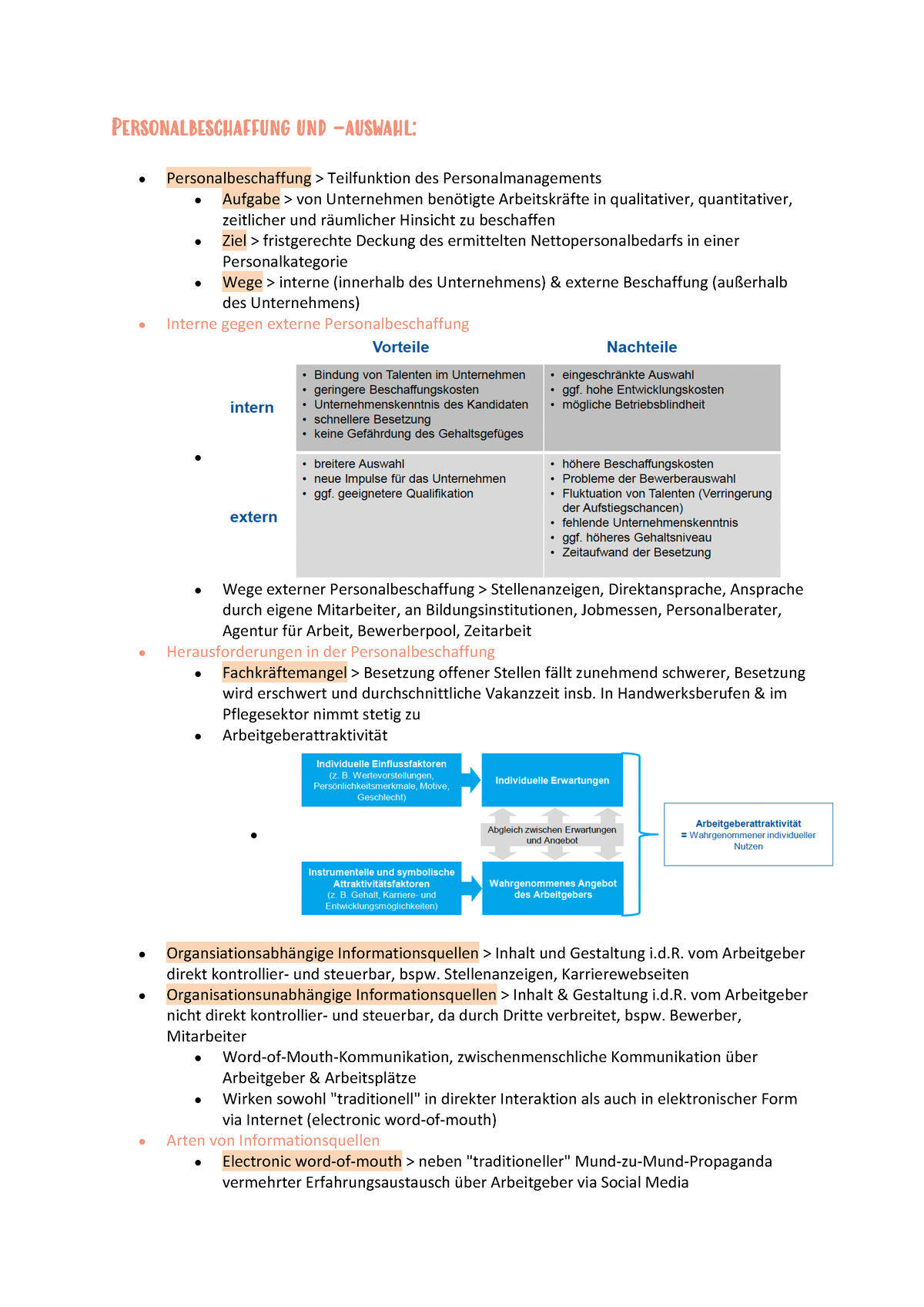 Personalbeschaffung Und -auswahl - Personalbeschaffung Und - Auswahl ...