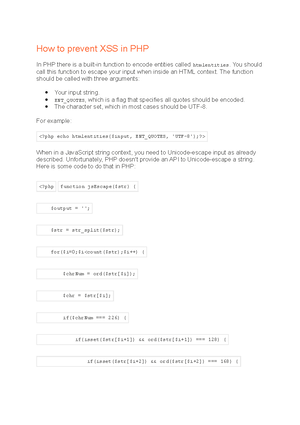 XSS Cheat Sheet - Good XSS - - Studocu