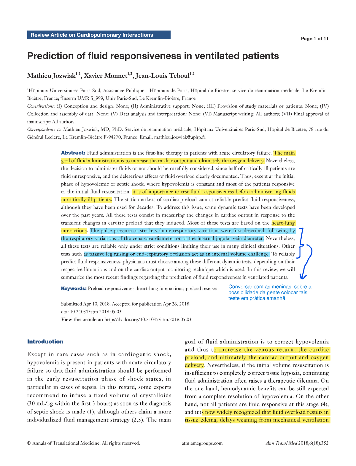 Prediction Of Fluid Responsiveness In Ventilated Patients ...