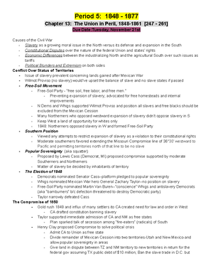 Apush timeline period 5 - J:: Period 5 Timeline: 1844- ''ents: - Studocu
