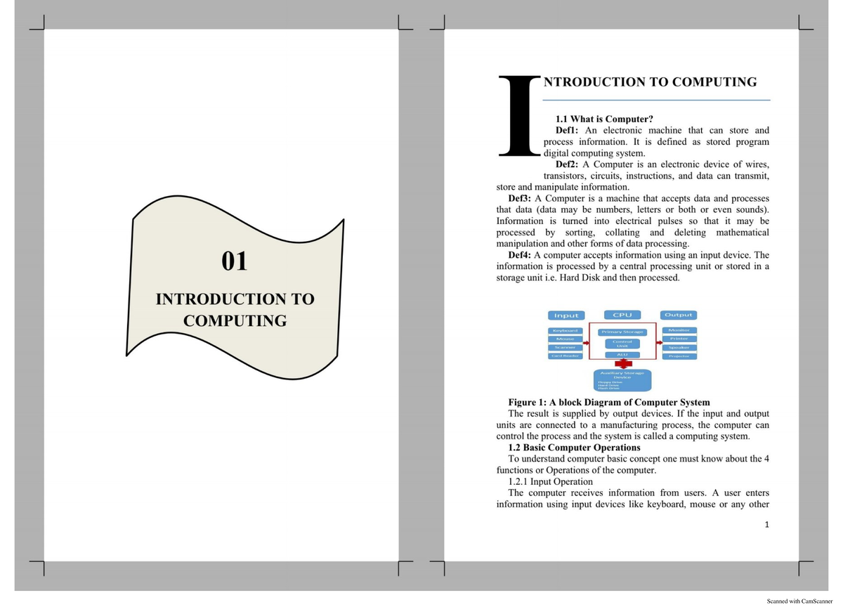 An Introduction to Computer - Introduction to Computing Application ...