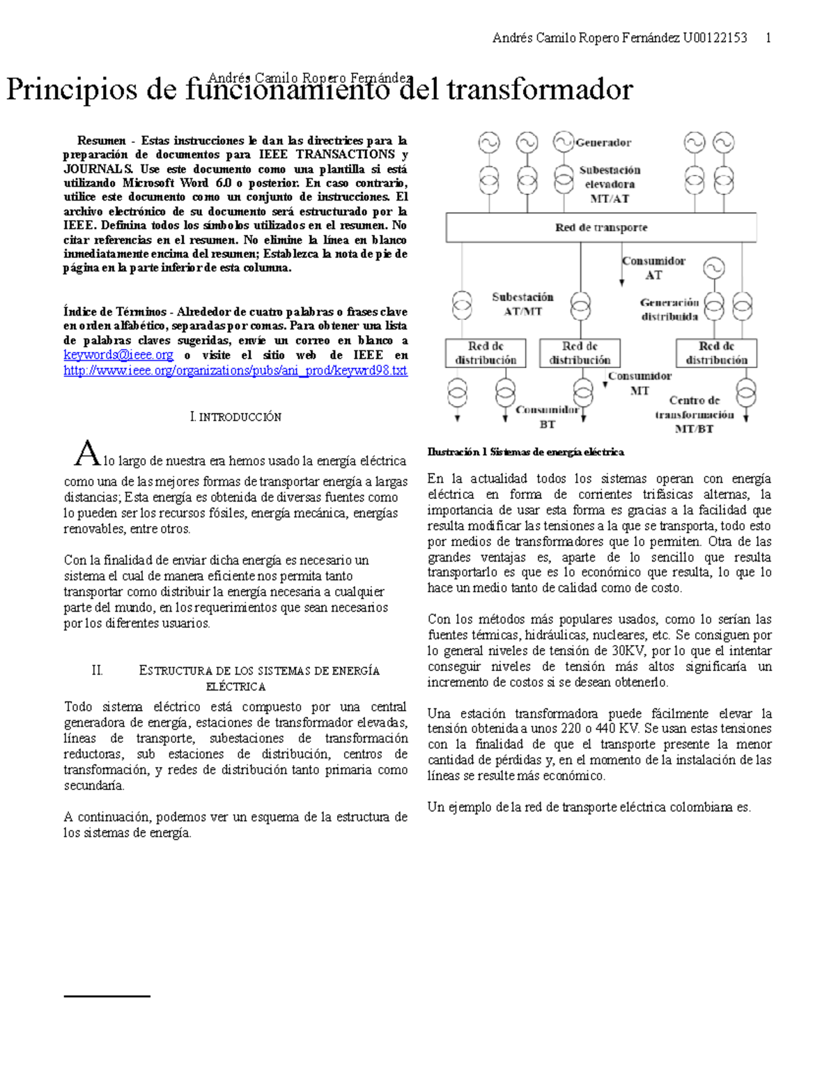 Formato presentacion documentos normas ieee - Andrés Camilo Ropero ...