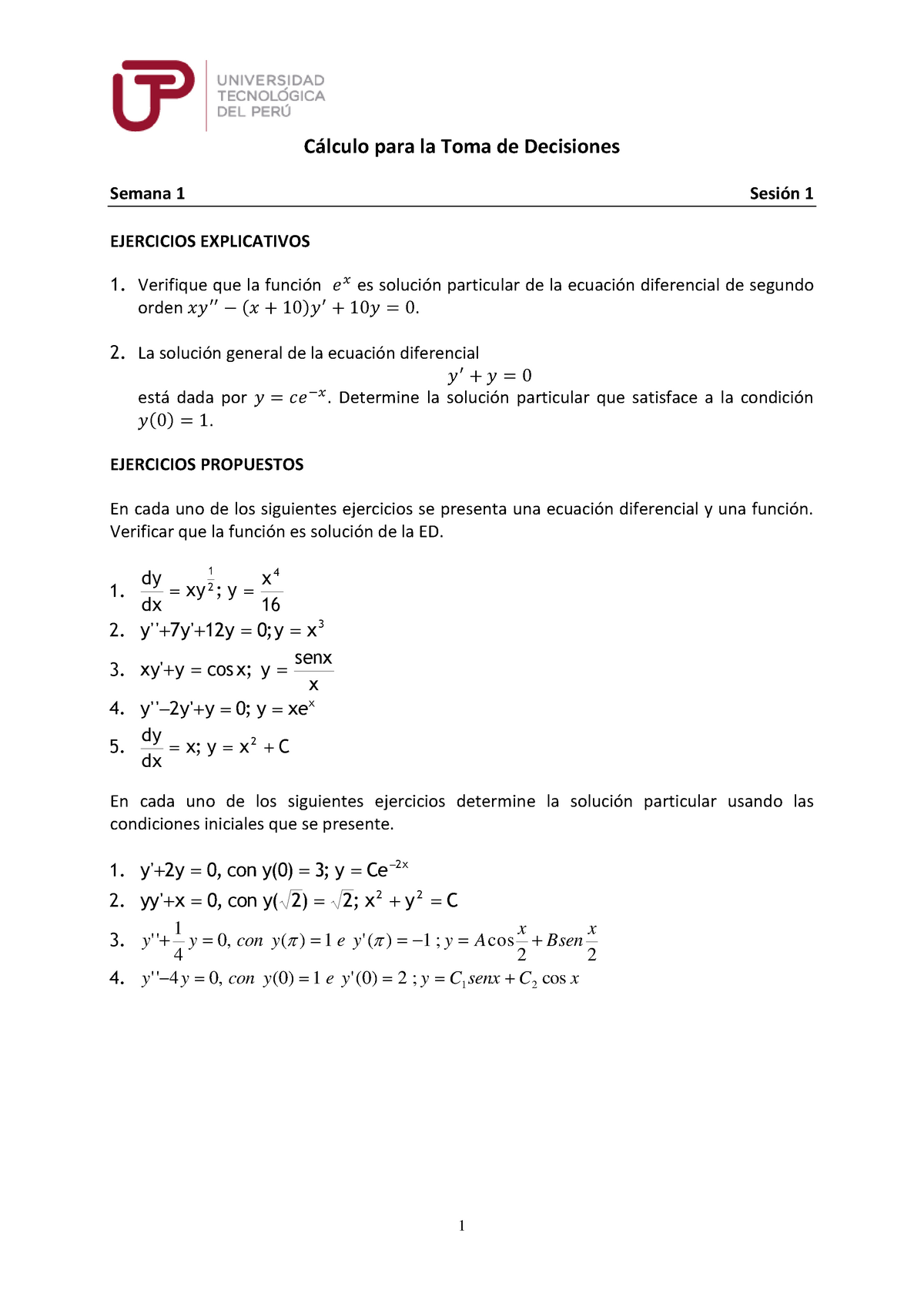 S01.s1- Resolver Ejercicios Ecuación Diferencial Ordinaria. Orden ...