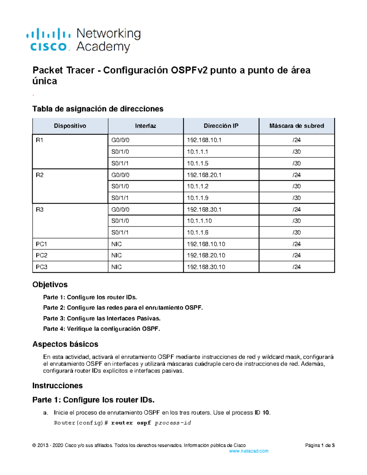 2 pointtopointsingleareaospfv2configuration_esXL 2013 2020