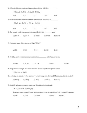 Chapter 4 Chem - CHE 1301 - Studocu