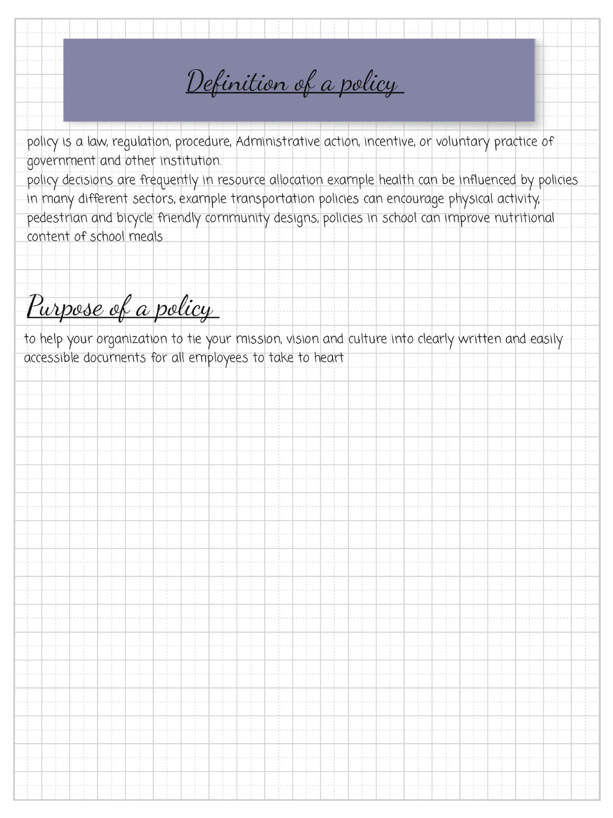 Health policy and behavior changes - Public Health - Studocu