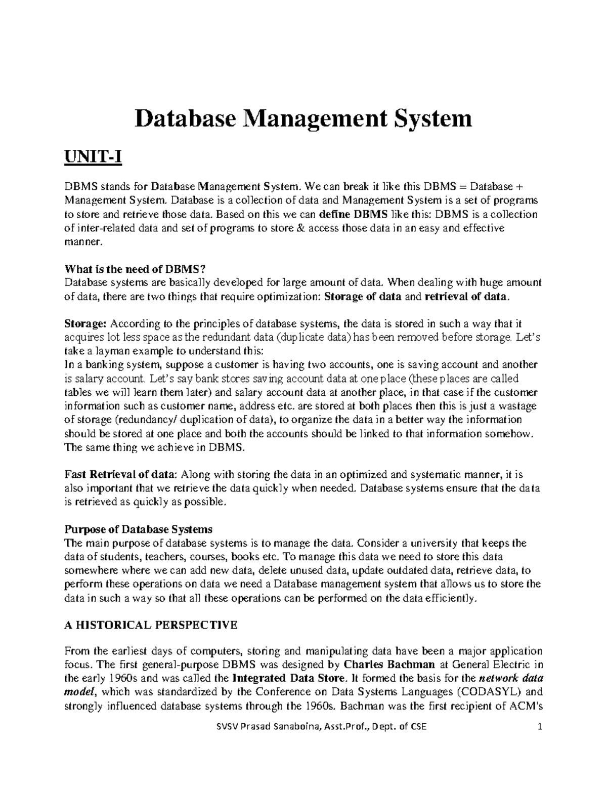 Dbms1 - 5 - It's a practice material - Database Management System UNIT ...