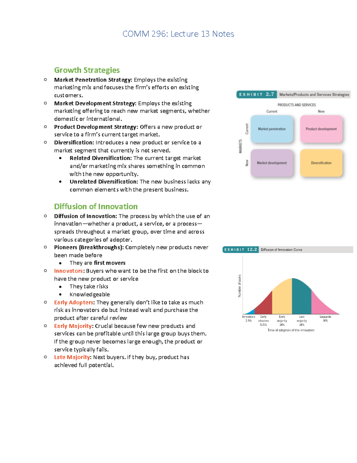 COMM 296 Lecure 13 Notes - Warning: TT: undefined function: 32 Warning ...
