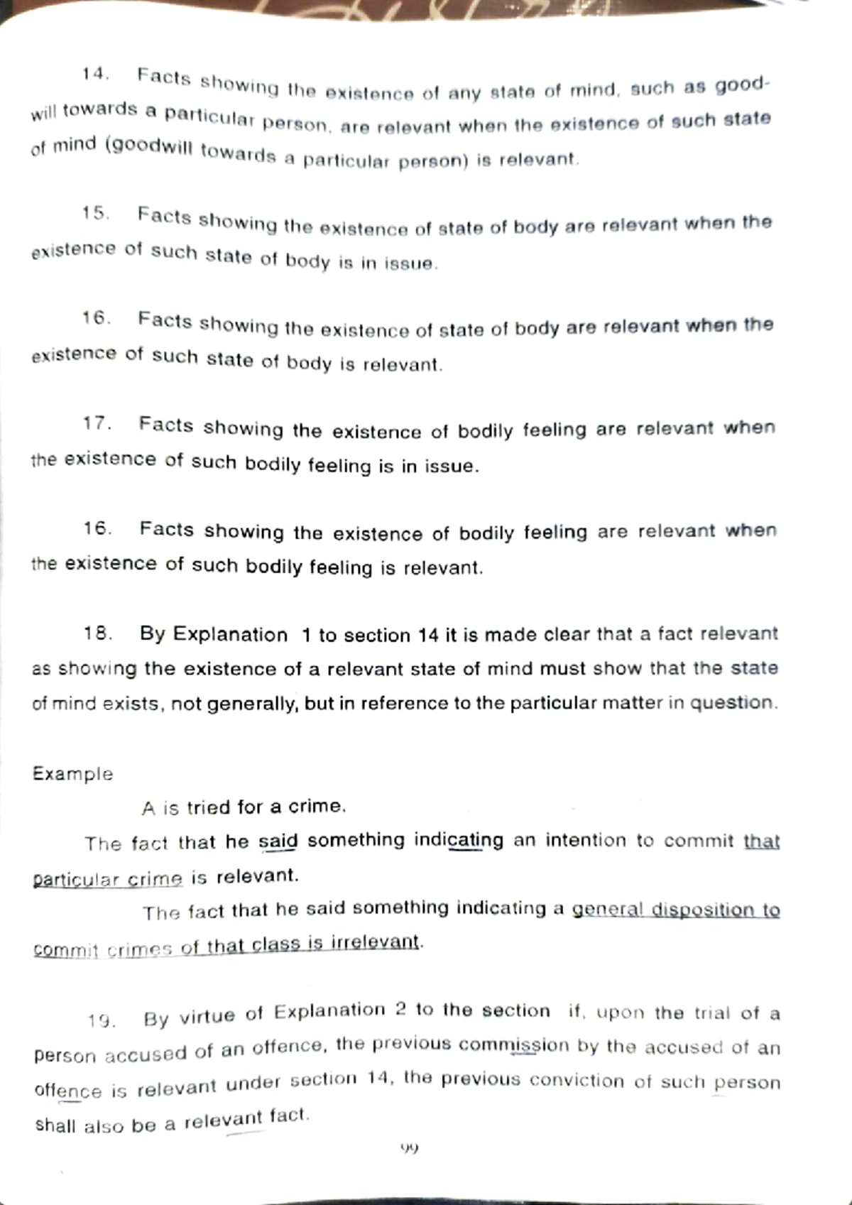 Evidence part 5 Anil k nair evidence - Facts showing the existence of ...