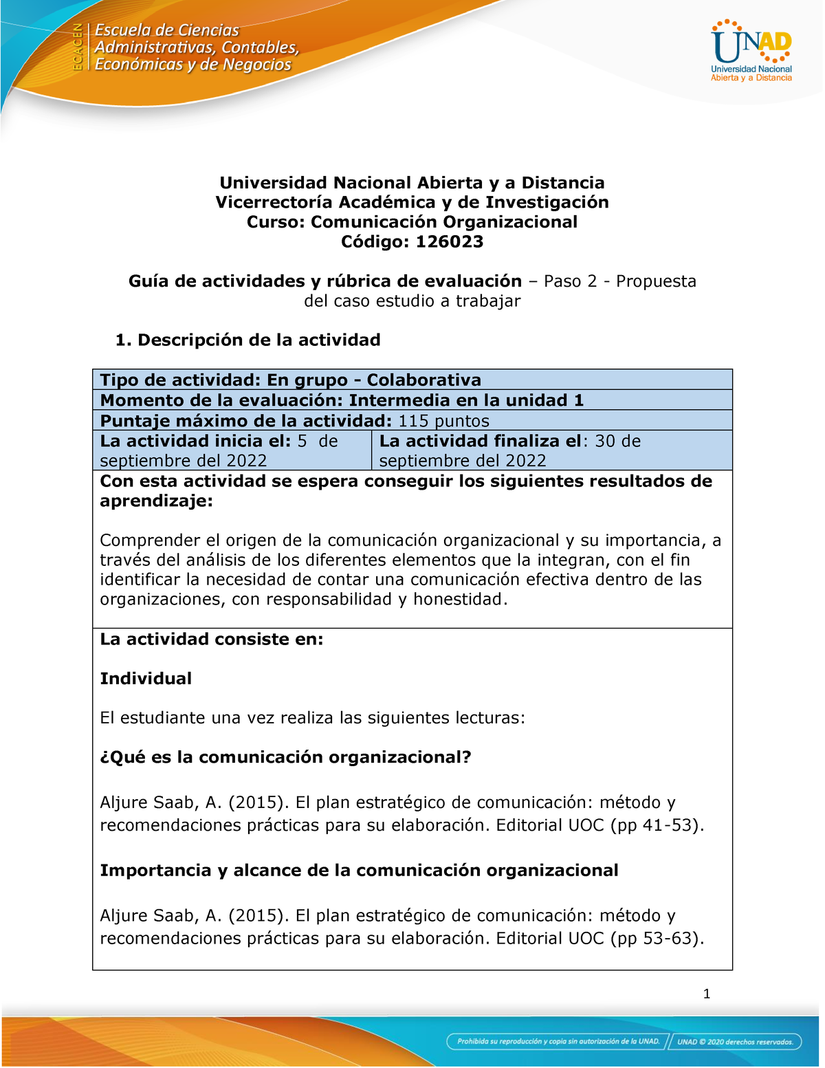 Guía De Actividades Y Rúbrica De Evaluación -Unidad 1 - Paso 2 ...