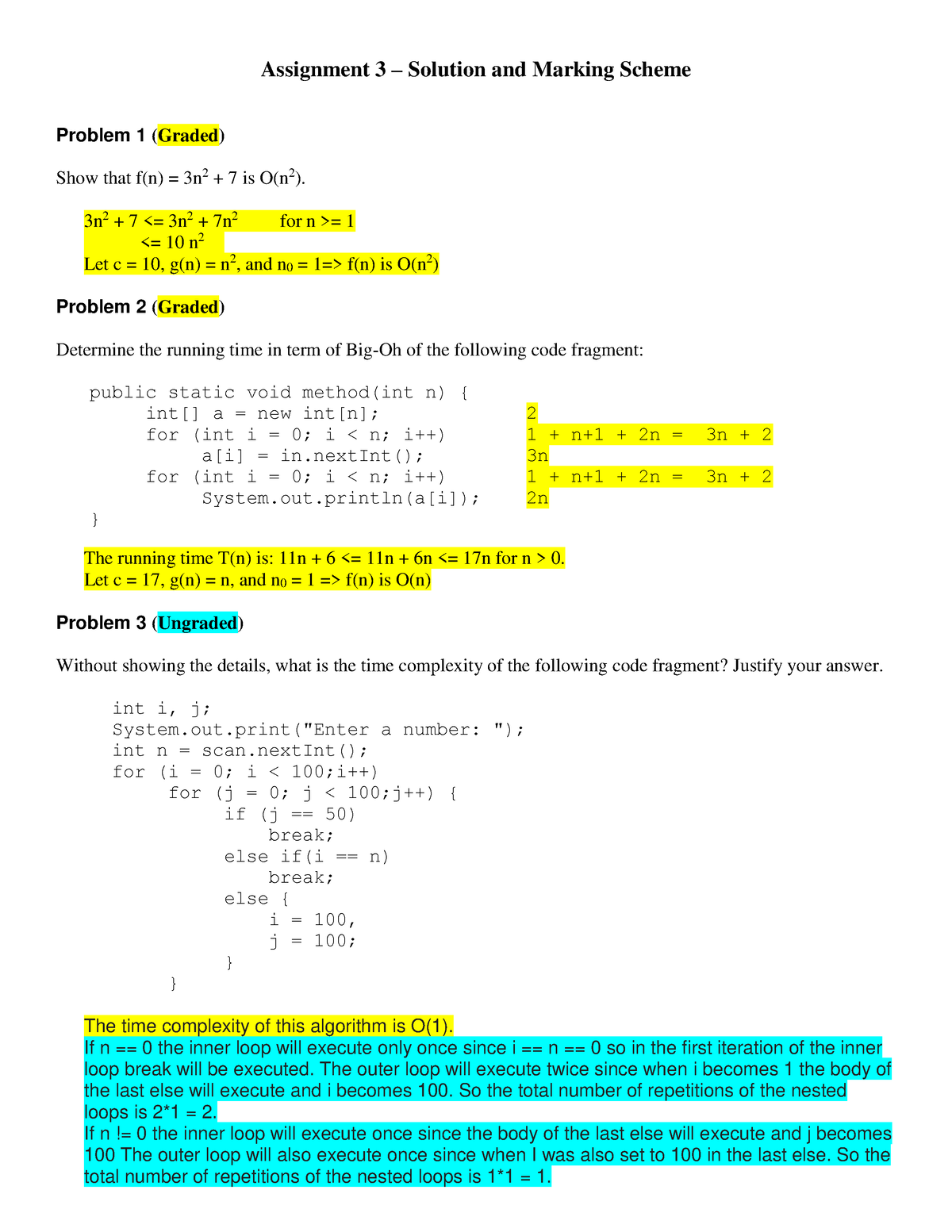 data structure assignment solution