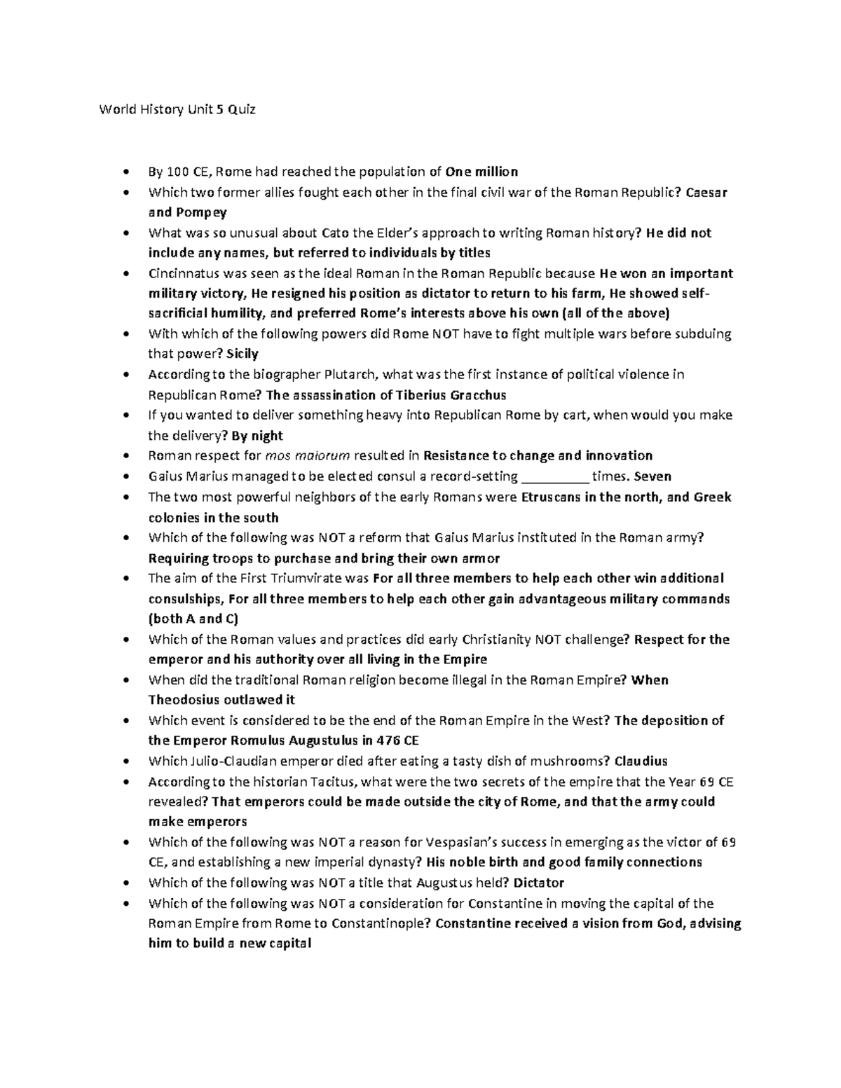 Hist 111 Unit 5 Quiz Hist 1111 Csu Studocu Hist 111 Unit 5 Quiz Hist 1111 Csu Studocu