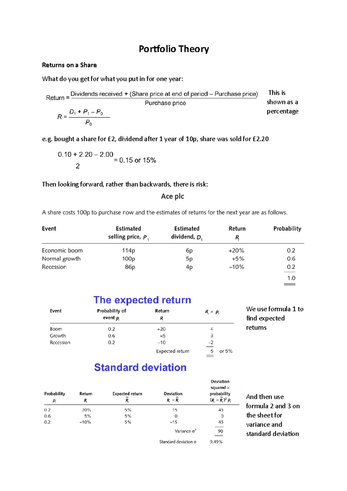 4-portfolio-theory-lecture-notes-4-portfolio-theory-returns-on-a