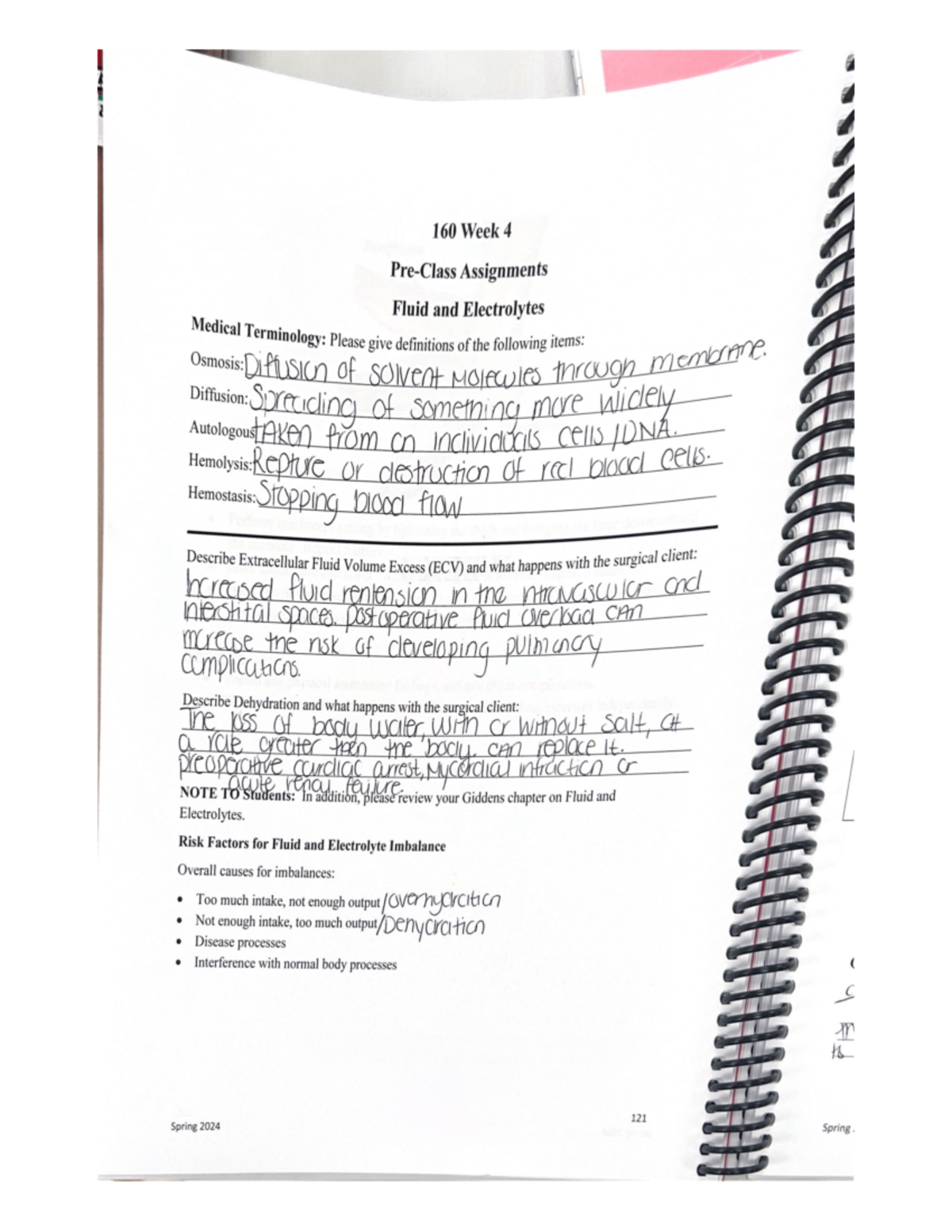 160 Week 4 - Homework - NUR 160 - Studocu