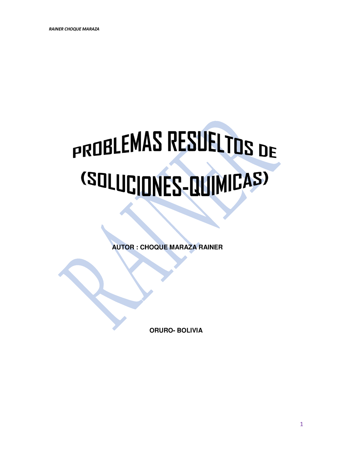 Ejercicios-resueltos-de-soluciones-quimicas - AUTOR : CHOQUE MARAZA ...