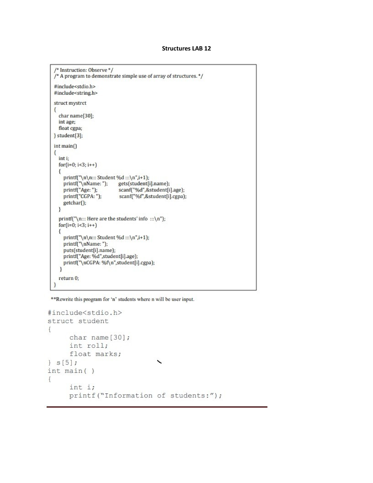 c language struct assignment