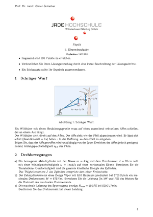 Formelsammlung Physik - Kinematik Geradlinige Bewegung V = Konstant 𝑠 ...