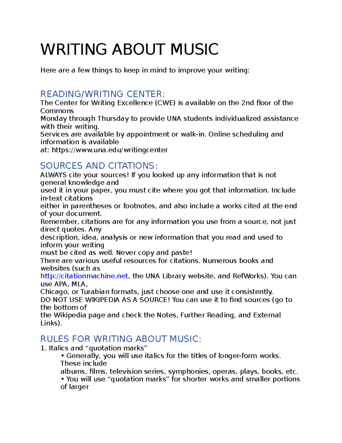 writing a personal statement about music