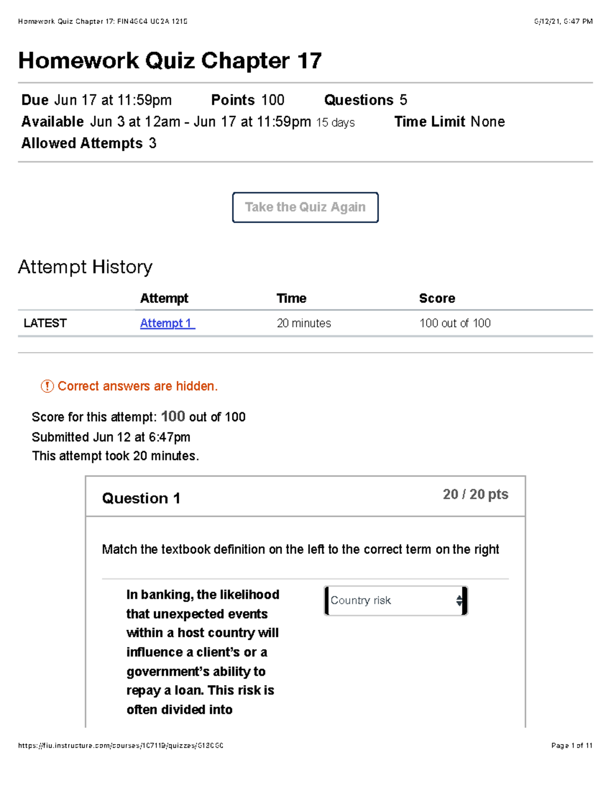 chapter 17 homework quizlet