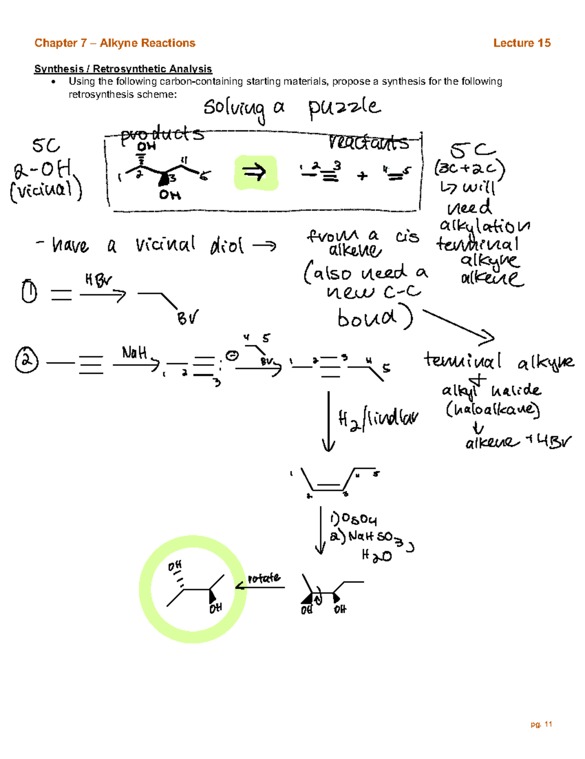 Chapter+7+retrosynthetic+analysis+practice - Synthesis / Retrosynthetic ...