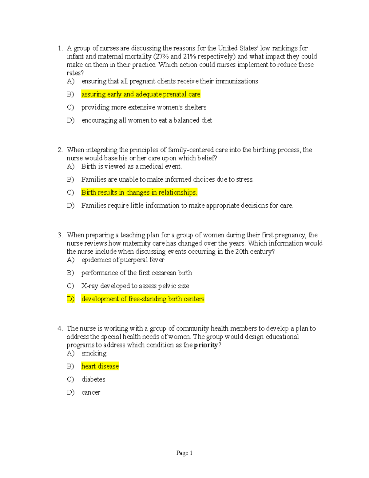 Chapter 1 Perspectives On Maternal, Newborn For - A Group Of Nurses Are ...