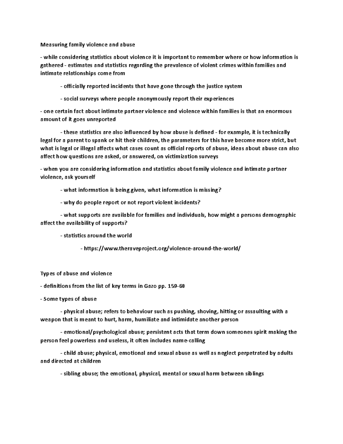 Canadian families 3 - Lecture notes 3 - Measuring family violence and ...
